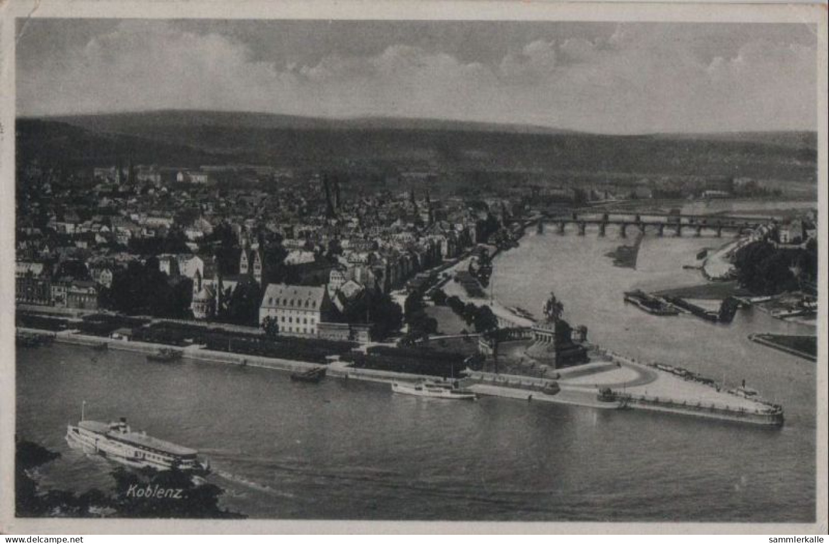 62532 - Koblenz - Deutsches Eck Von Oben - 1939 - Koblenz