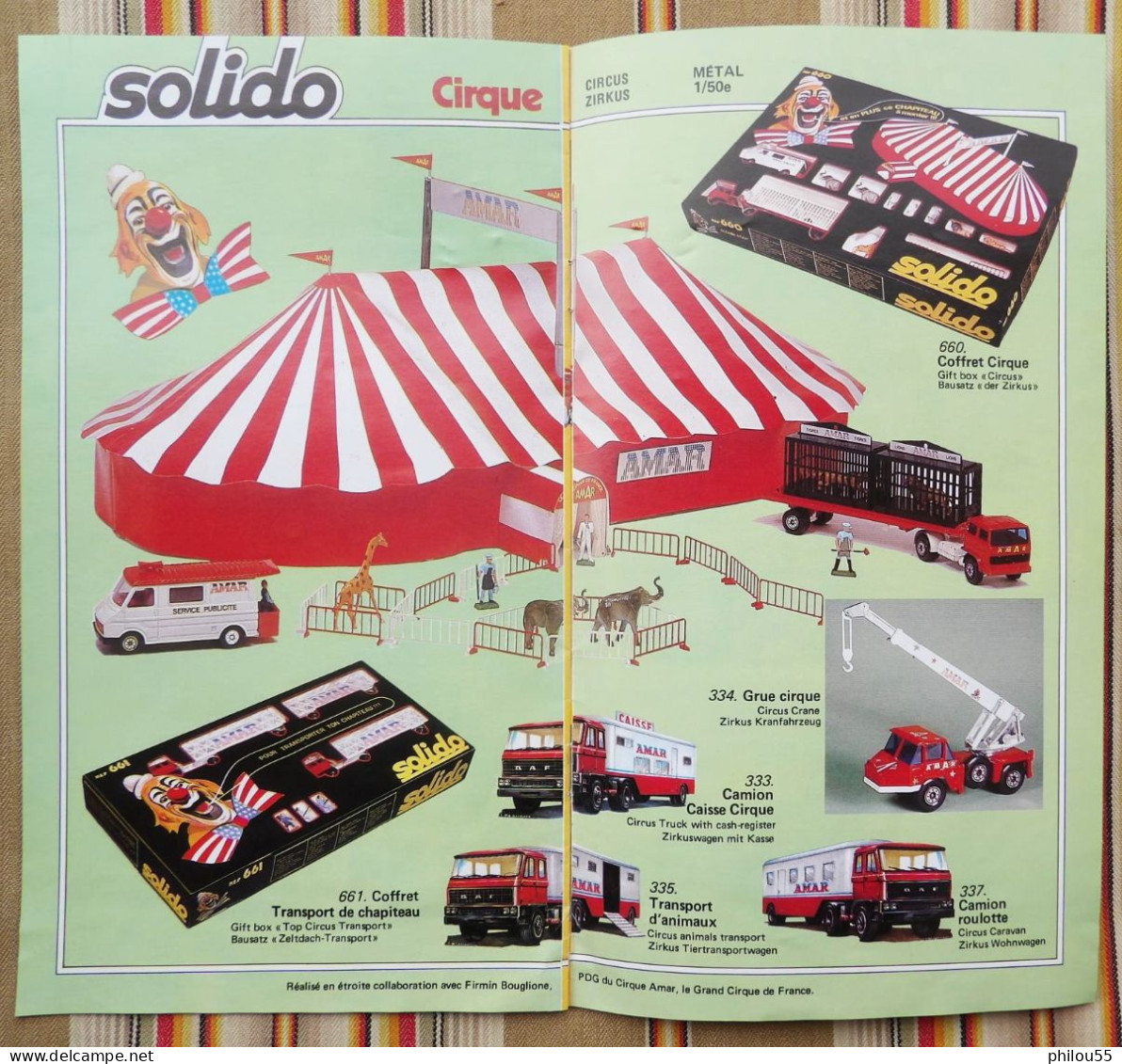 55 BAR LE DUC Catalogue SOLIDO  Nouveautes  1979