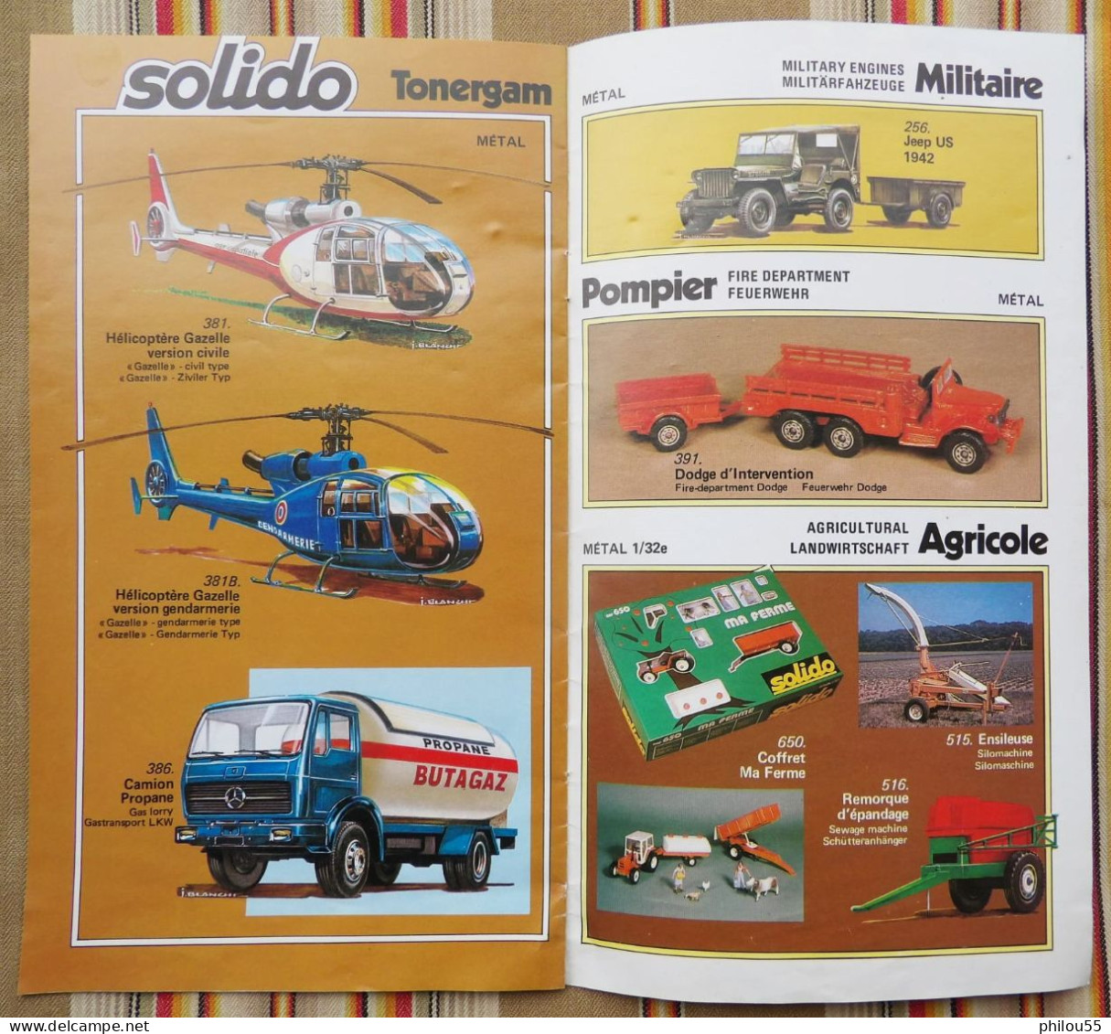 55 BAR LE DUC Catalogue SOLIDO  Nouveautes  1979