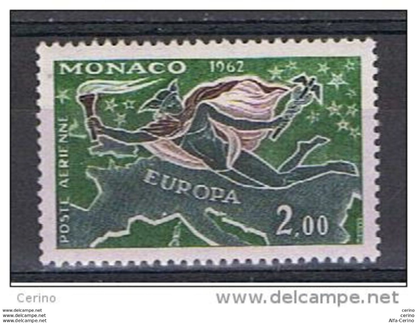 MONACO:  1962  P.A.  EUROPA  CEPT -  2 F. POLICROMO  N. -  YV/TELL. 79 - 1962
