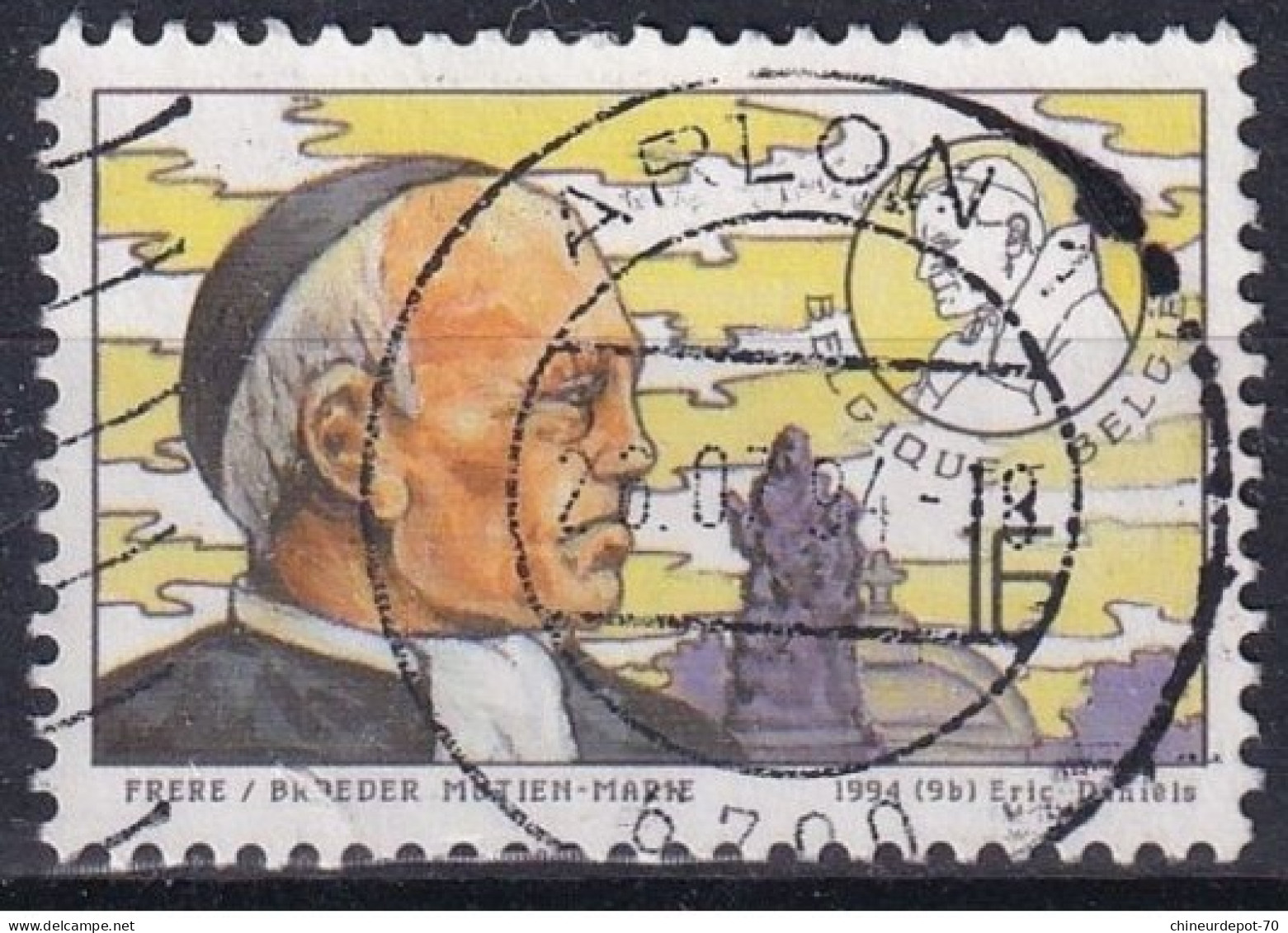 1994 Éric Daniels FRÈRE MUTIEN MARIE  CACHET ARLON - Used Stamps