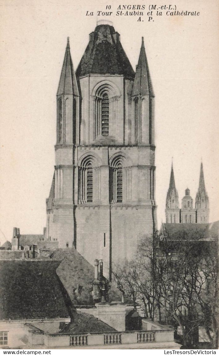 FRANCE - Angers (M Et L) - Vue Sur La Tour St Aubin Et La Cathédrale - A P - Vue Générale - Carte Postale Ancienne - Angers