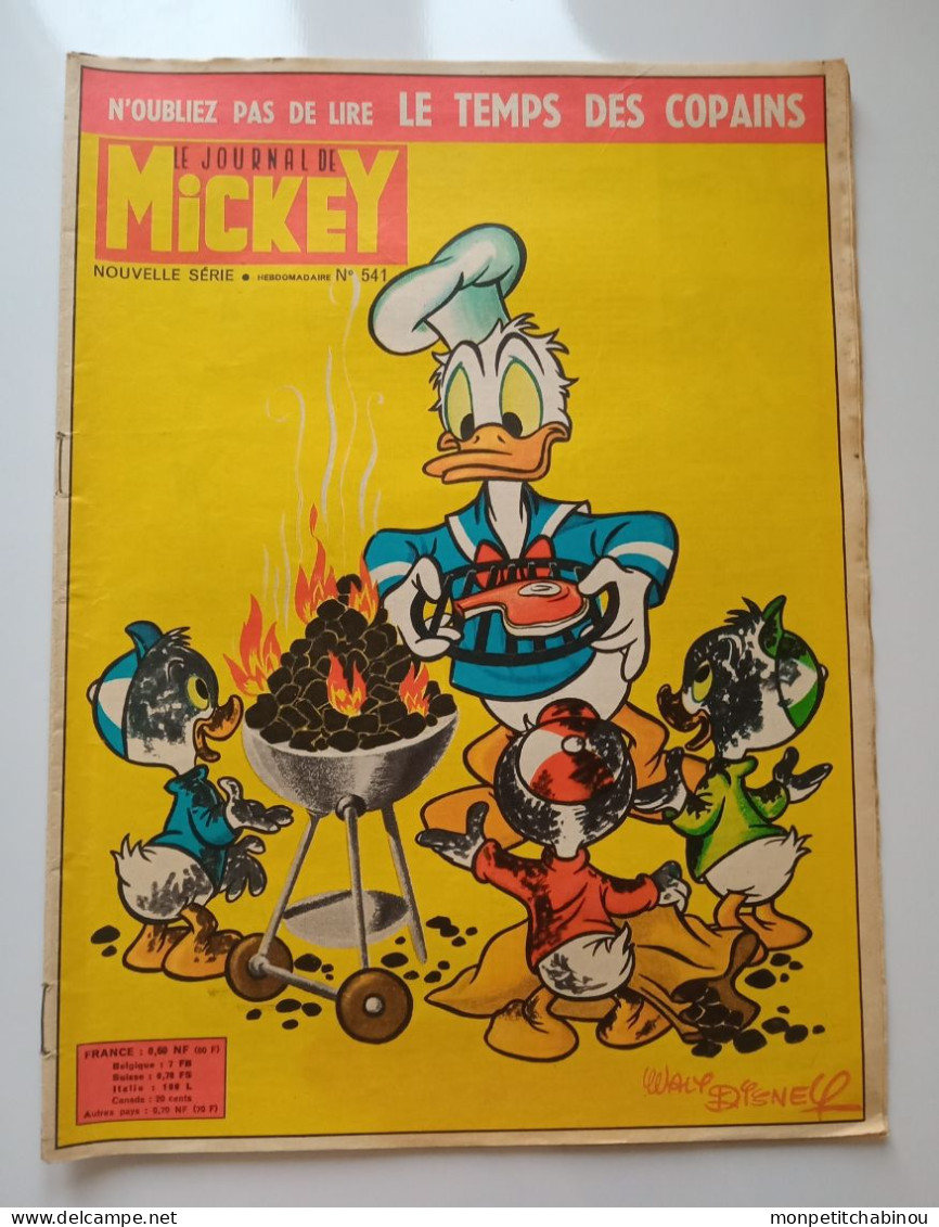 JOURNAL DE MICKEY N°541 (Septembre 1962) - Disney