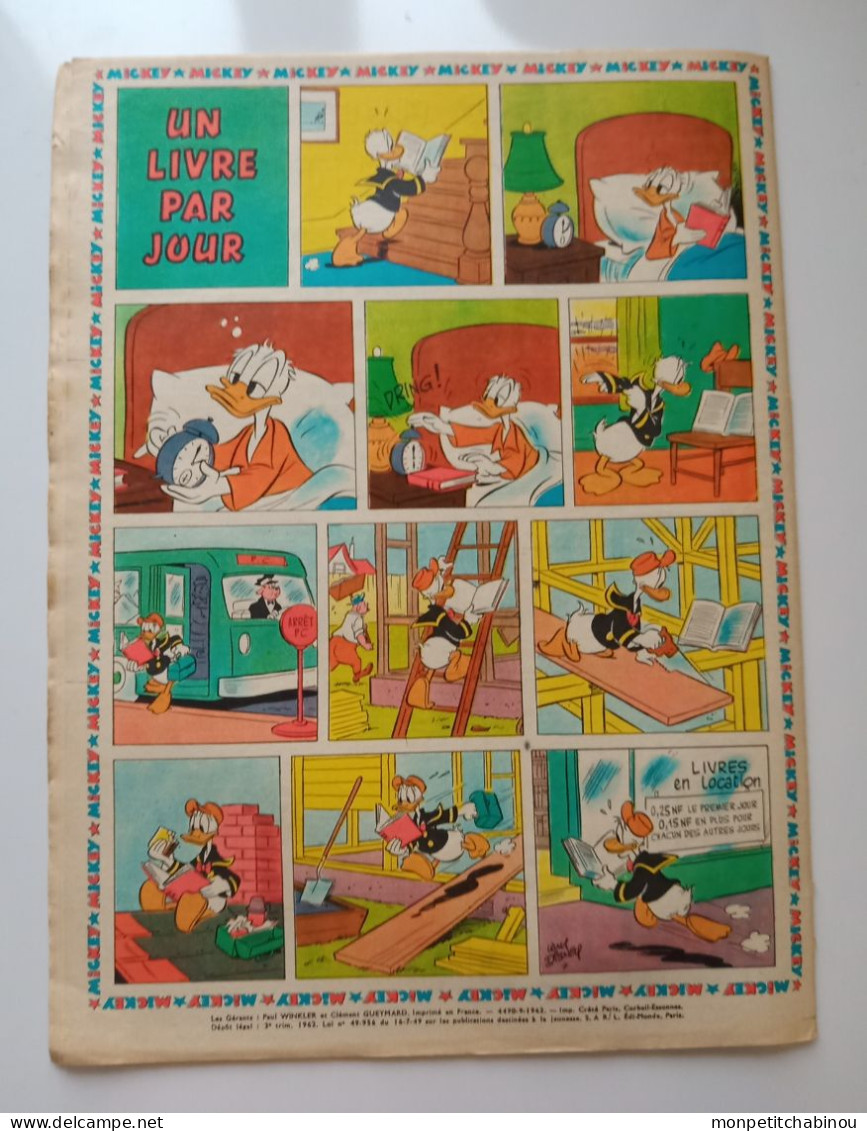 JOURNAL DE MICKEY N°541 (Septembre 1962) - Disney
