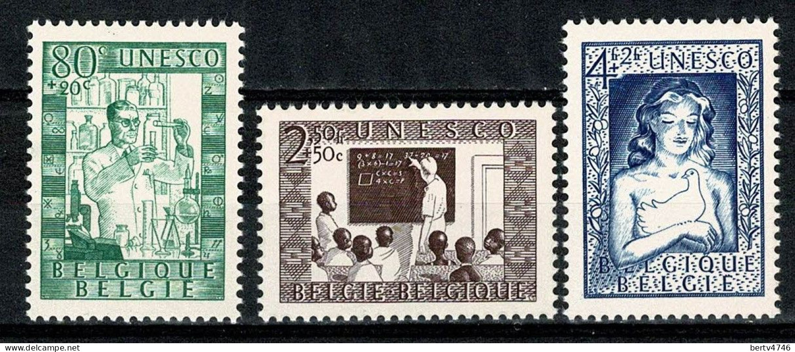 Belg. 1951 - 842/44**, MNH UNESCO - Unused Stamps