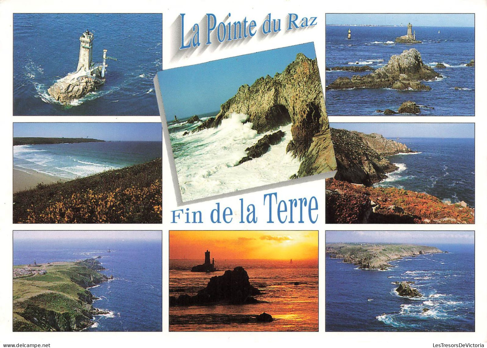 FRANCE - La Pointe Du Raz - Le Phare De La Vieille - La Baie Des Trépassées - Les Célèbres Courants - Carte Postale - La Pointe Du Raz