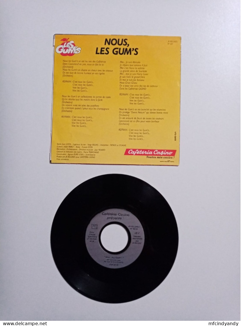 Vinyle 45T  Nous Les Gum's - Cafétéria Casino - Otros - Canción Francesa