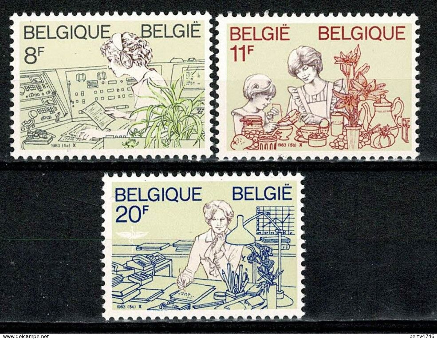 Belg. 1983 - 2086/88**, MNH Vrouwen / Femmes - Neufs