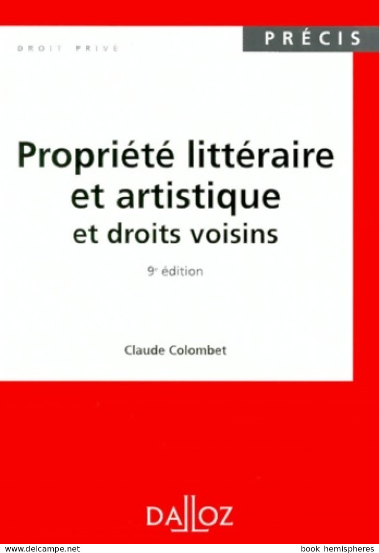 Précis Dalloz. Série Droit Privé (1999) De Claude Colombet - Recht