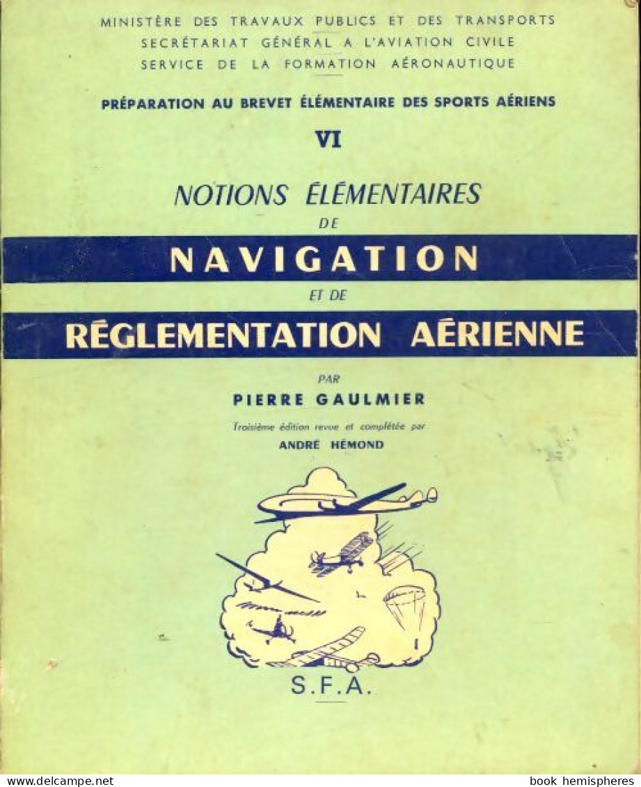 Préparation Au Brevet élémentaire Des Sports Aériens Tome VI : Notions élémentaires De Navigation Et De Régle - Vliegtuig