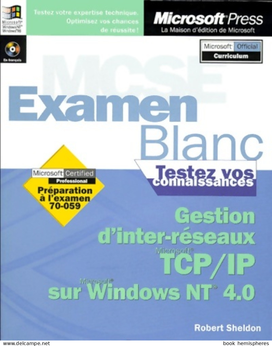 Gestion D'inter-reseaux Tcp/ip Sur Windows Nt 4. 0 (1999) De Robert Sheldon - Informatik