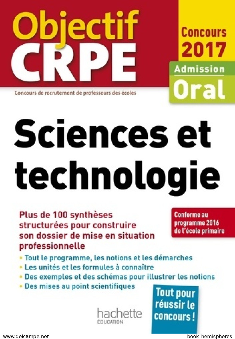 CRPE En Fiches : Sciences Et Technologie - 2017 (2017) De Jack Guichard - Über 18