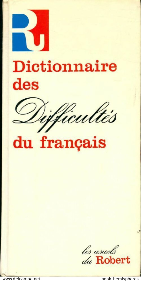 Dictionnaire Des Difficultés Du Français (1987) De Jean-Paul Colin - Dictionaries