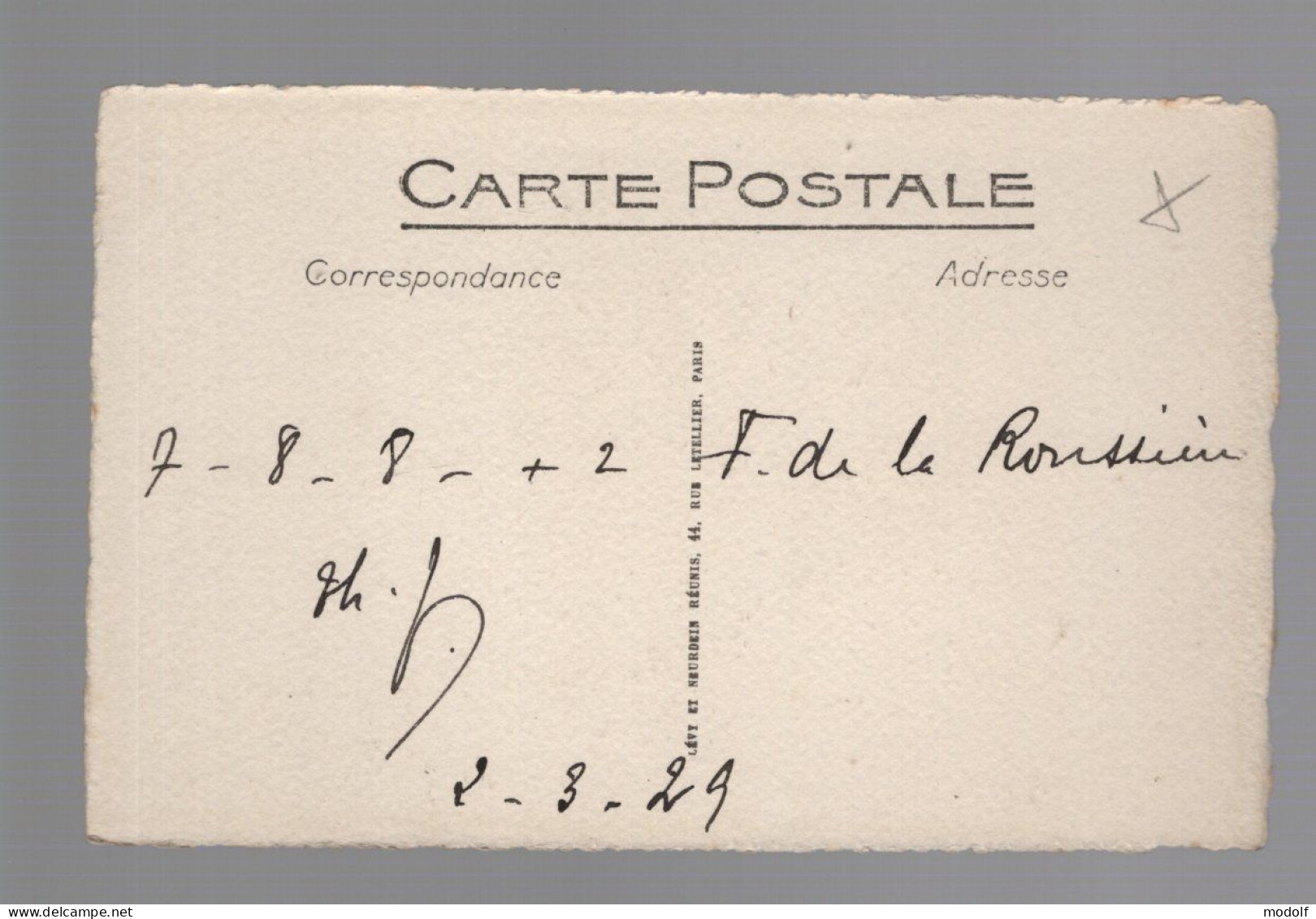 CPA - Histoire - André De Chénier - Circulée En 1929 - History