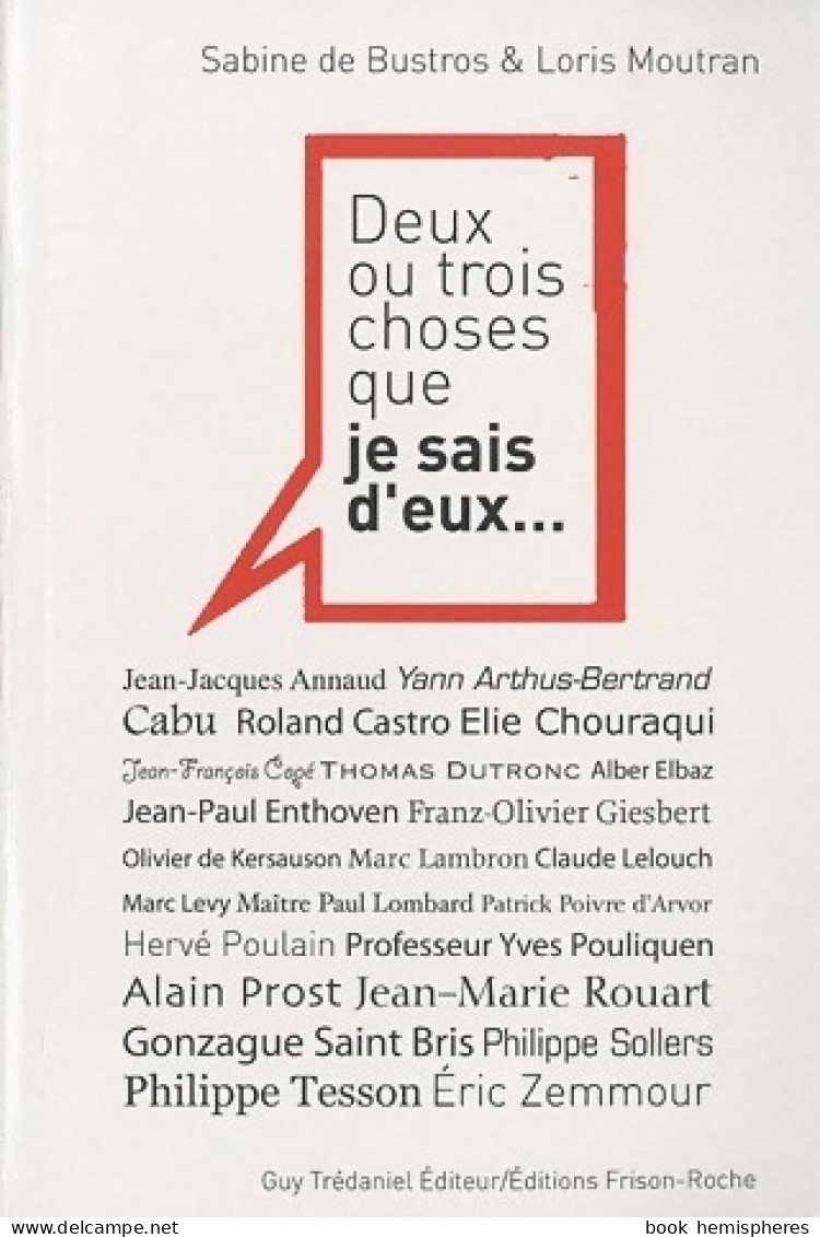 Deux Ou Trois Choses Que Je Sais D'eux... (2010) De Loris De Bustros - Biographie