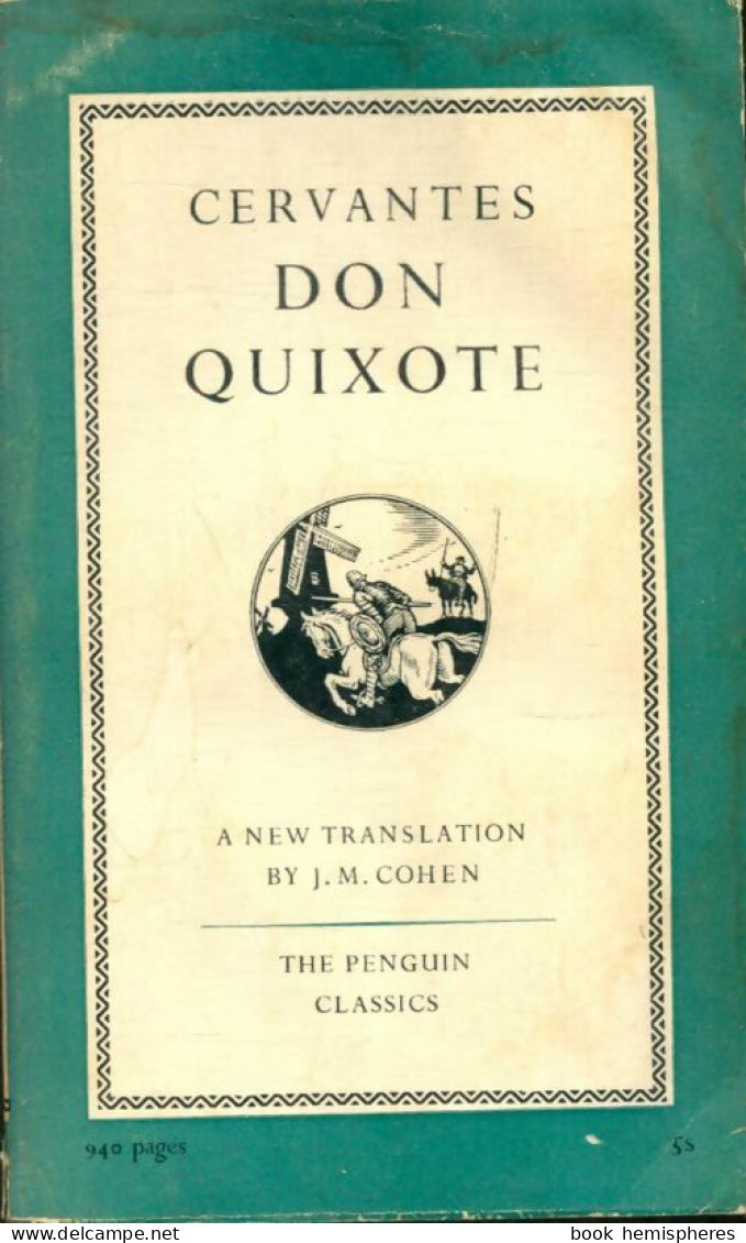 Don Quixote  Vol 1 (1954) De Miguel De Cervantès - Auteurs Classiques