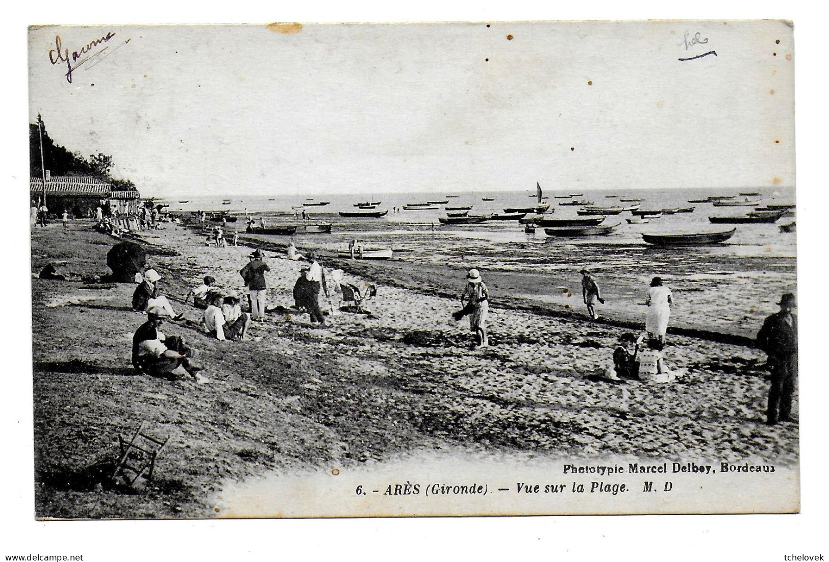 (33). Ares. (1) Vue Sur La Plage. - Arès