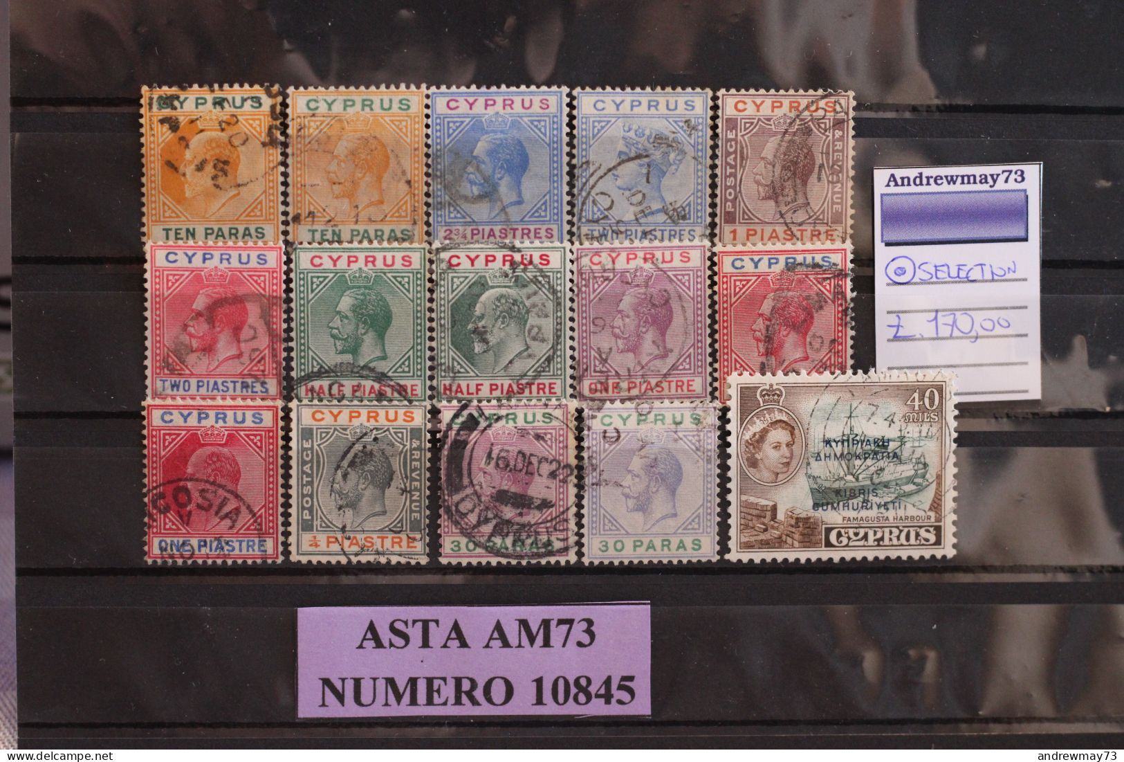 CYPRUS- NICE USED SELECTION - Cyprus (...-1960)