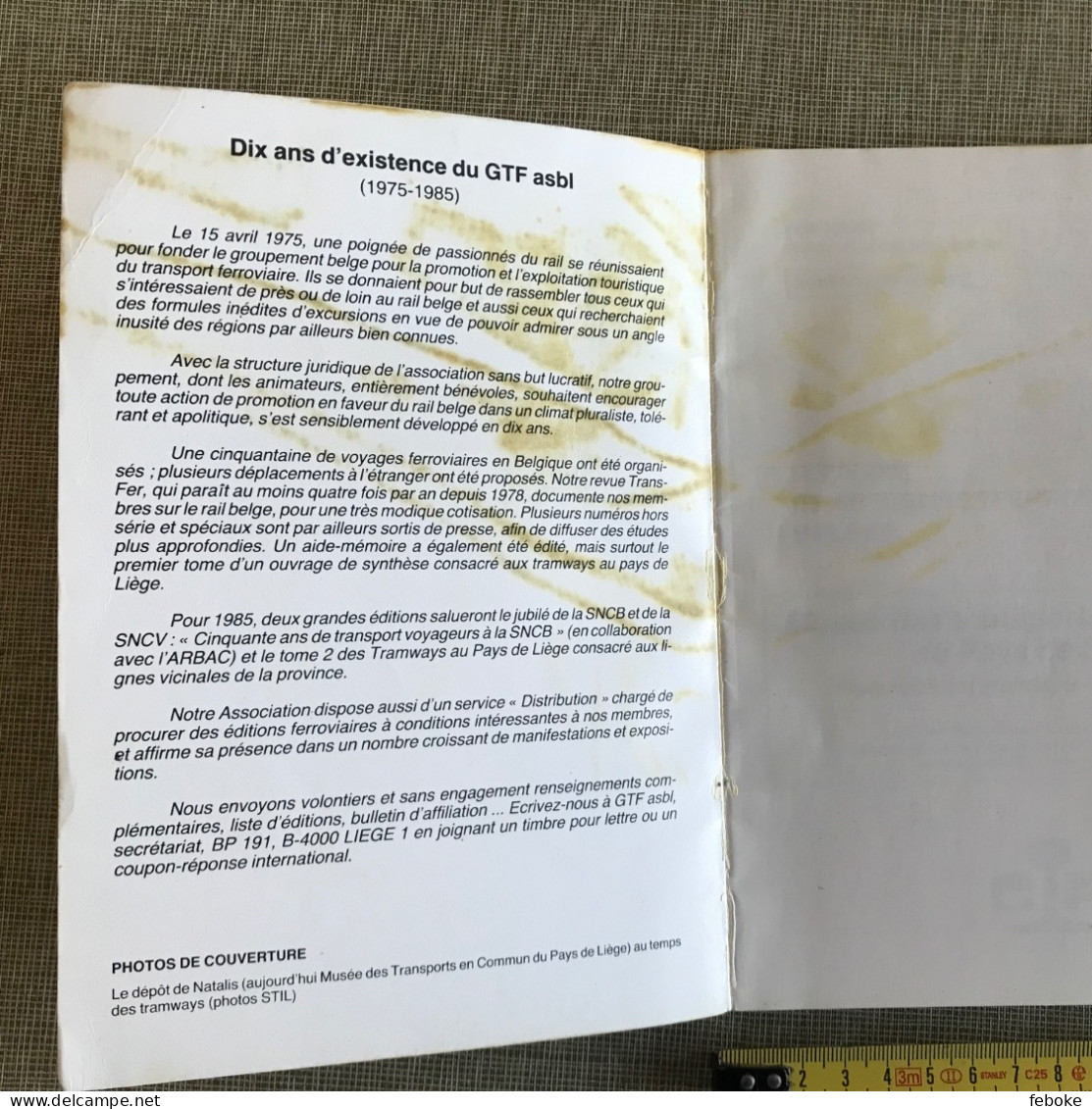 TRANS-FER HISTOIRE ET ACTUALITES FERROVIAIRES BELGES HORS SERIE 05/1985 MUSEE TRANSPORTS EN COMMUN LIEGE - Bahnwesen & Tramways
