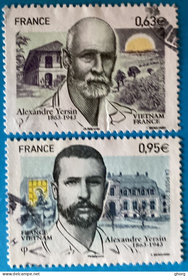 France 2013 : Alexandre Yersin N° 4798 Et 4799 Oblitérés - Usati