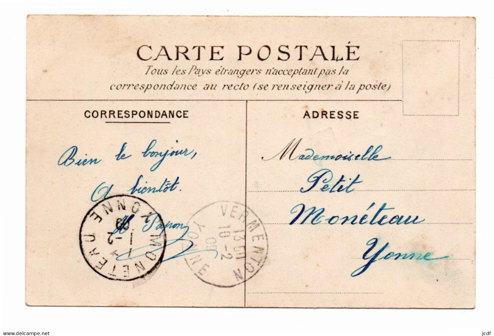 89 VERMENTON La Route Nationale - La Justice De Paix - Le Cadran Solaire N° 36 - Edit Roch 1909 - Félix Potin - Vermenton