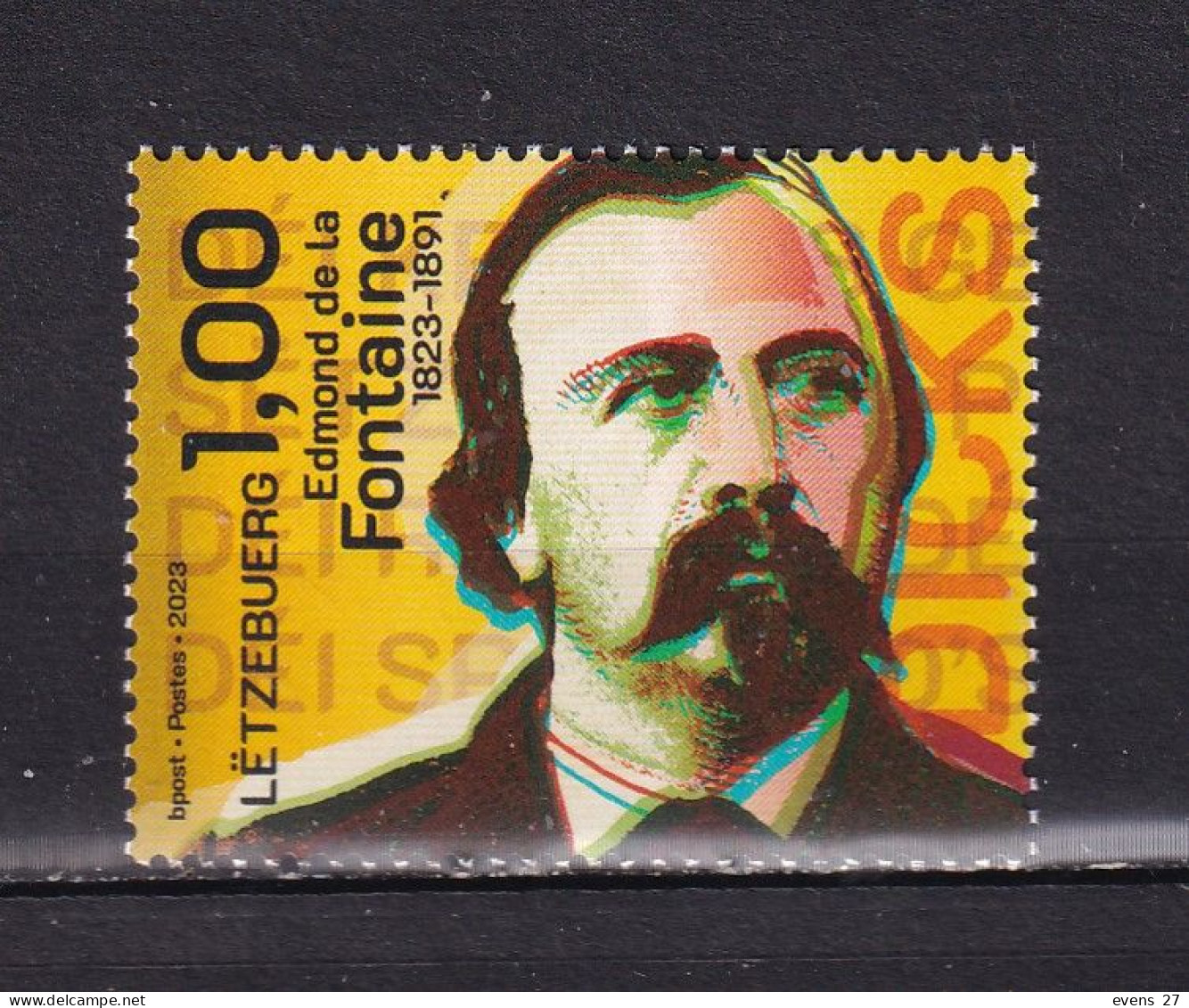 LUXEMBOURG-2023-EDMOND DE LA FONTAINE-MNH. - Unused Stamps