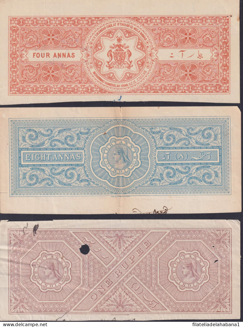 F-EX49050 INDIA UK ENGLAND REVENUE SEALLED PAPER JODHPUR JAIPUR STATE LOT.  - Dienstmarken