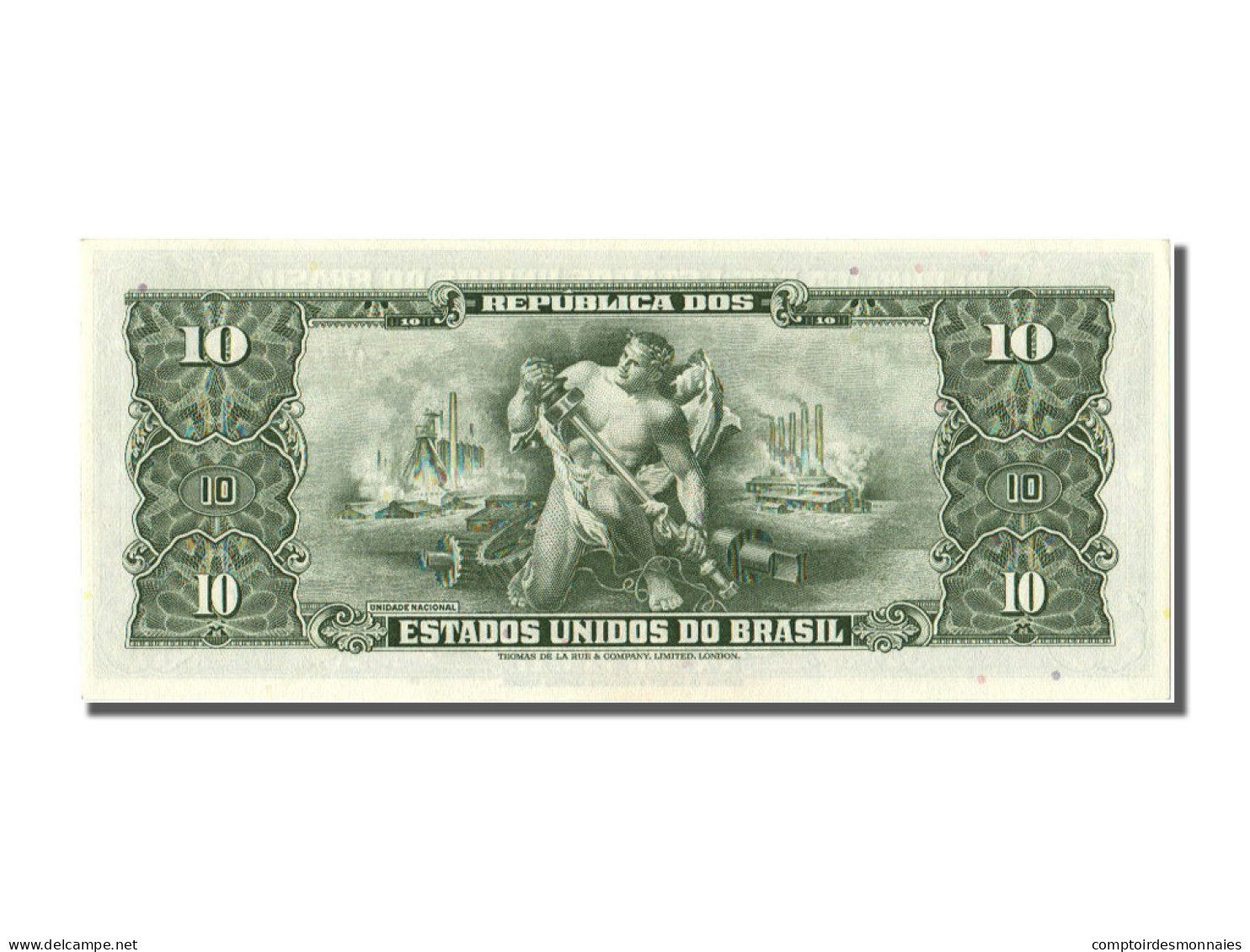 Billet, Brésil, 1 Centavo On 10 Cruzeiros, 1967, NEUF - Brasil