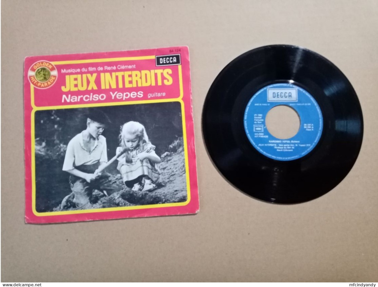 Vinyle 45T  Jeux Interdits  (pochette Et Vinyle Avec Différence) - Soundtracks, Film Music