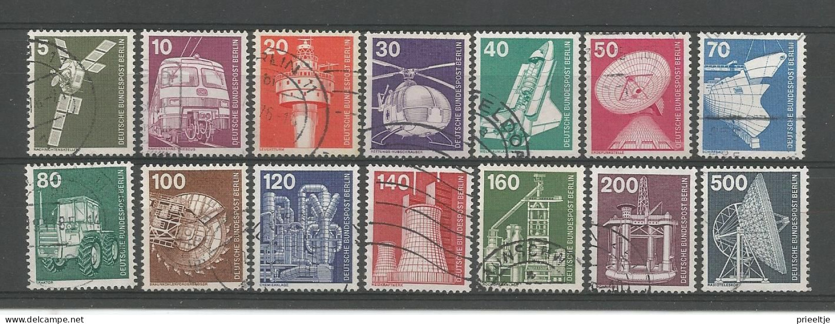 Berlin 1975 Industry & Technics Y.T. 458/471 (0) - Used Stamps