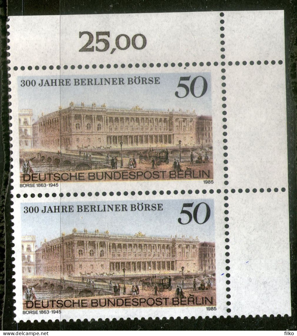 Germany,Berlin 1985 The 300th Anniversary Of The Exchange In Berlin     Mi#740, MNH * * Scan - Nuevos