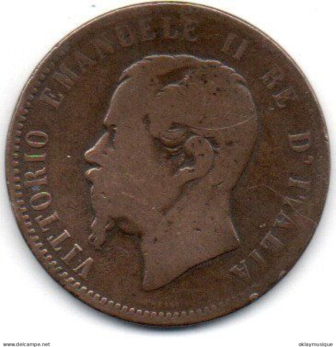 10 Centisimi 1866 - 1861-1878 : Vittoro Emanuele II