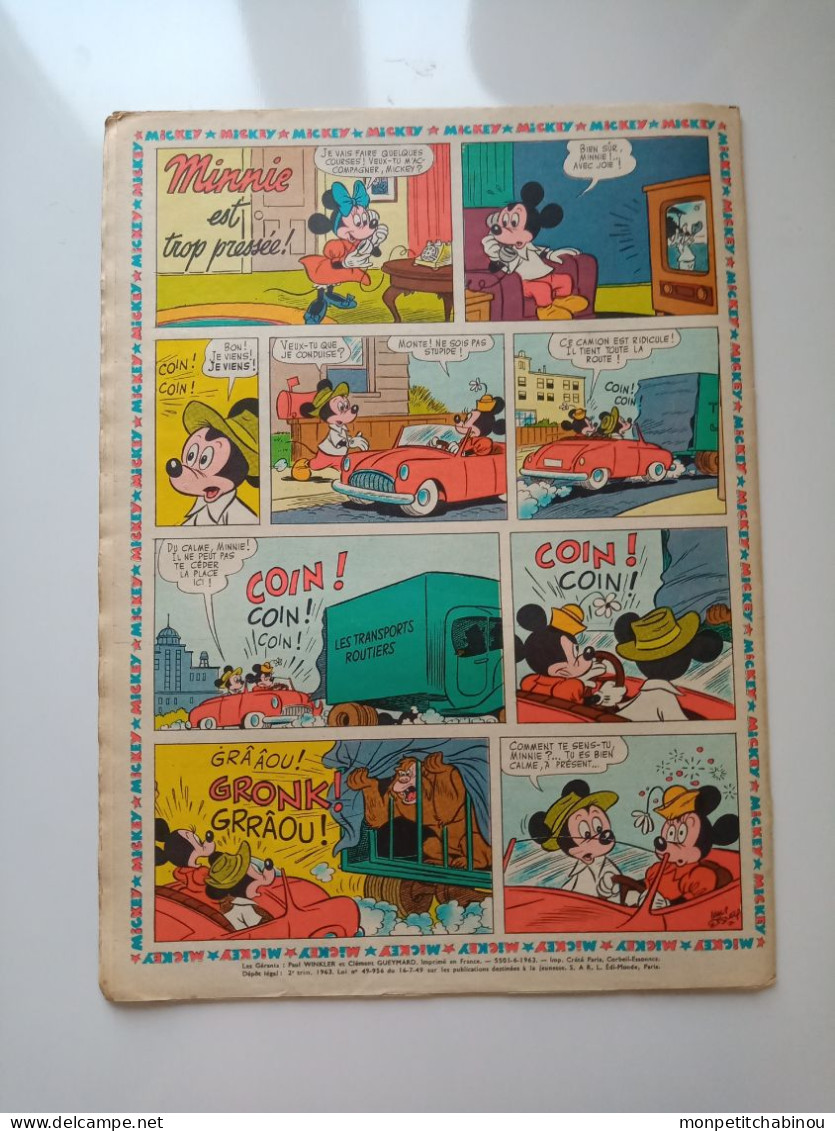 JOURNAL DE MICKEY N°582 (Juin 1963) - Disney
