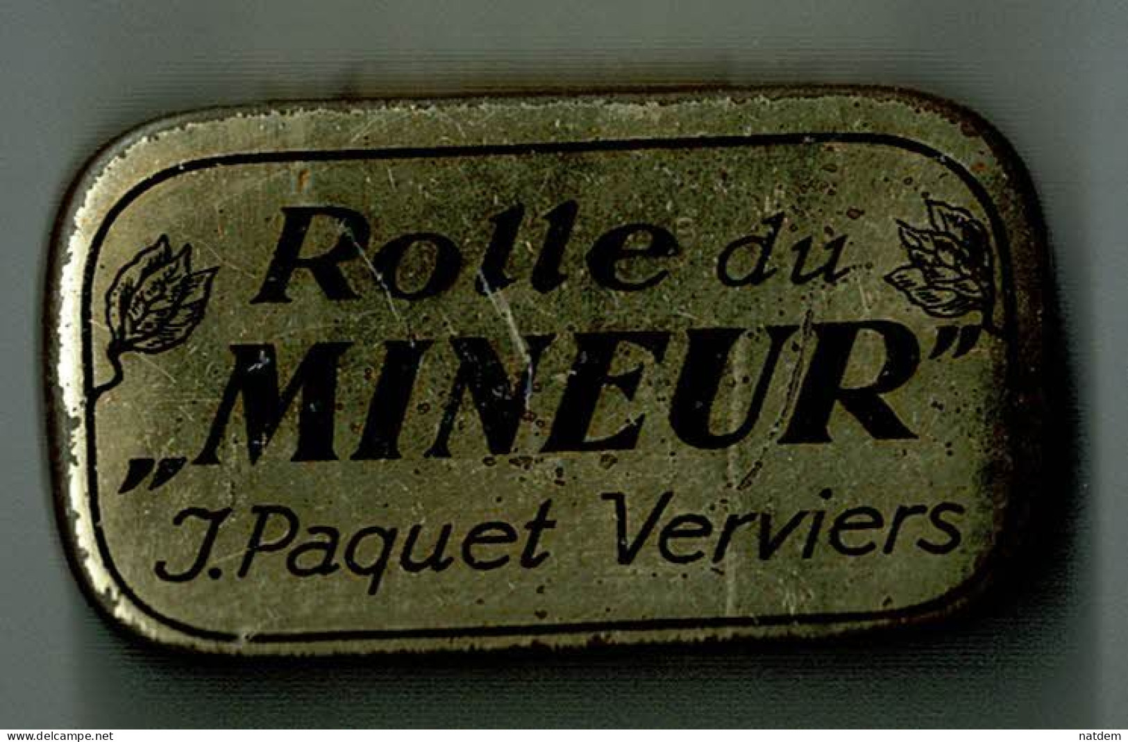 Verviers, Petite Boîte En Fer, Rolle Du Mineur, De La Maison J Paquet à Verviers - Verviers