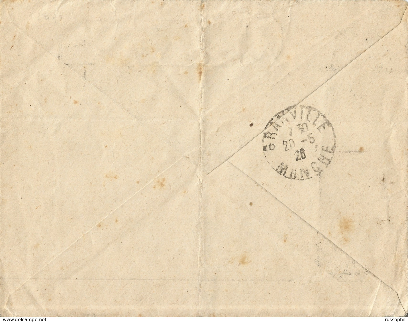 SAINT PIERRE ET MIQUELON - 30 CENT "PORT PAYE - POST PAID - PP" REGISTERED COVER TO FRANCE - 1926  - Briefe U. Dokumente