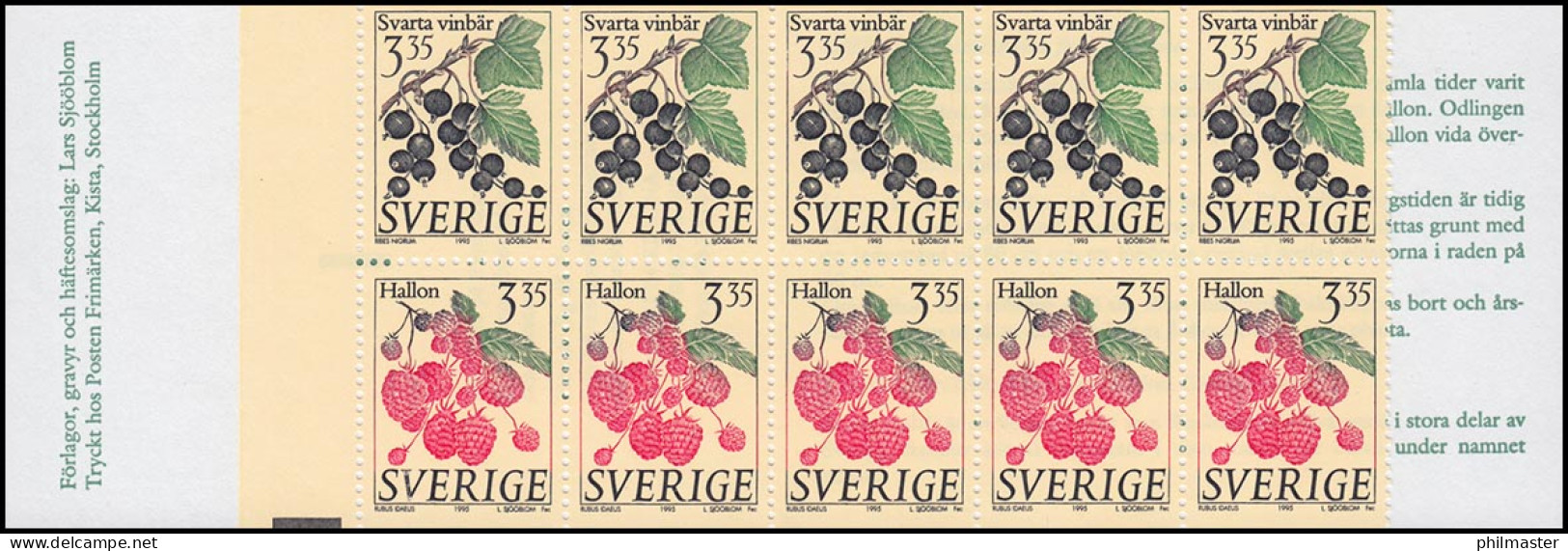 Markenheftchen 200 Beeren Und Früchte 1995 **/MNH - Non Classés