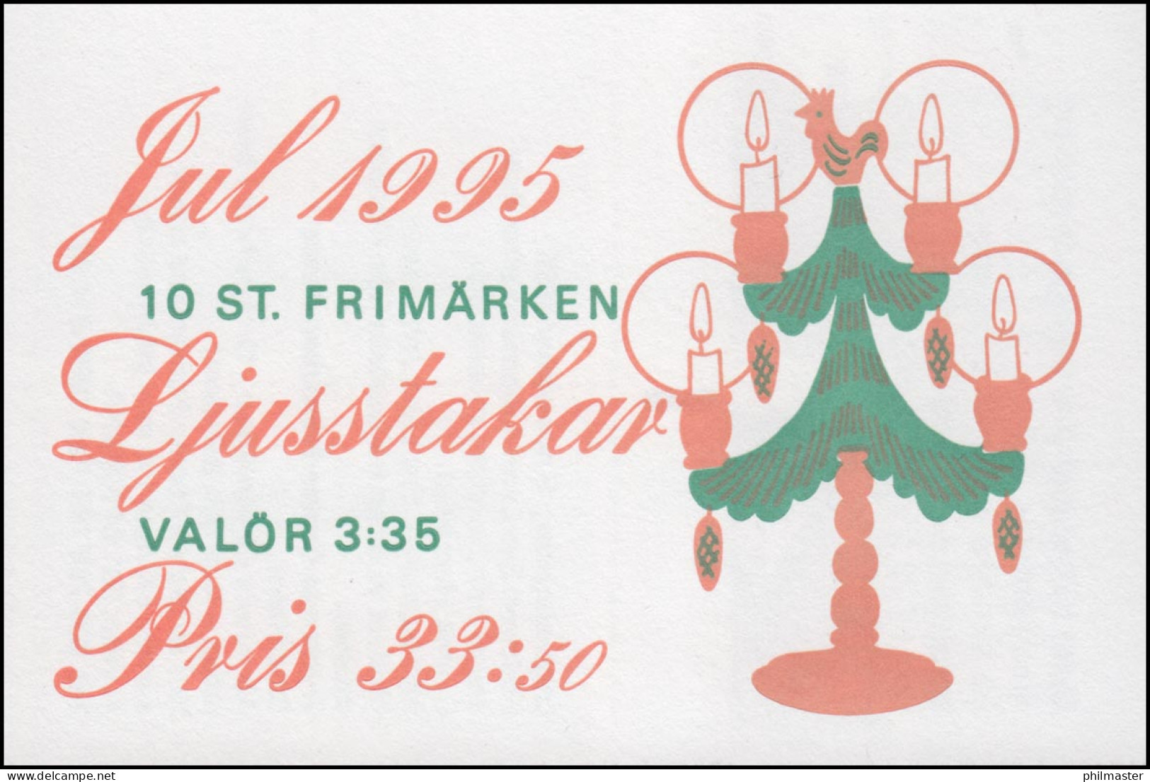 Markenheftchen 209 Weihnachten 1995 - Kerzenständer **/MNH - Non Classés