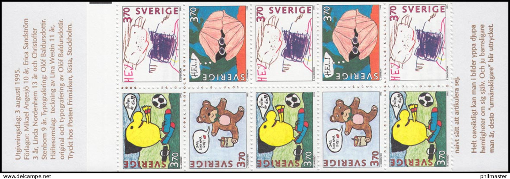 Markenheftchen 206 Kinderzeichnungen 1995 **/MNH - Non Classés