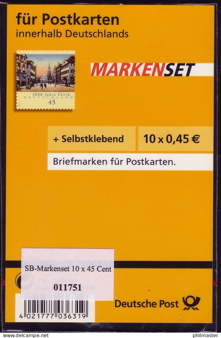 66I SB Aa MH Fürth Blister Stand 01/2007, Rotes Aufreißband, Label A ** - 2001-2010