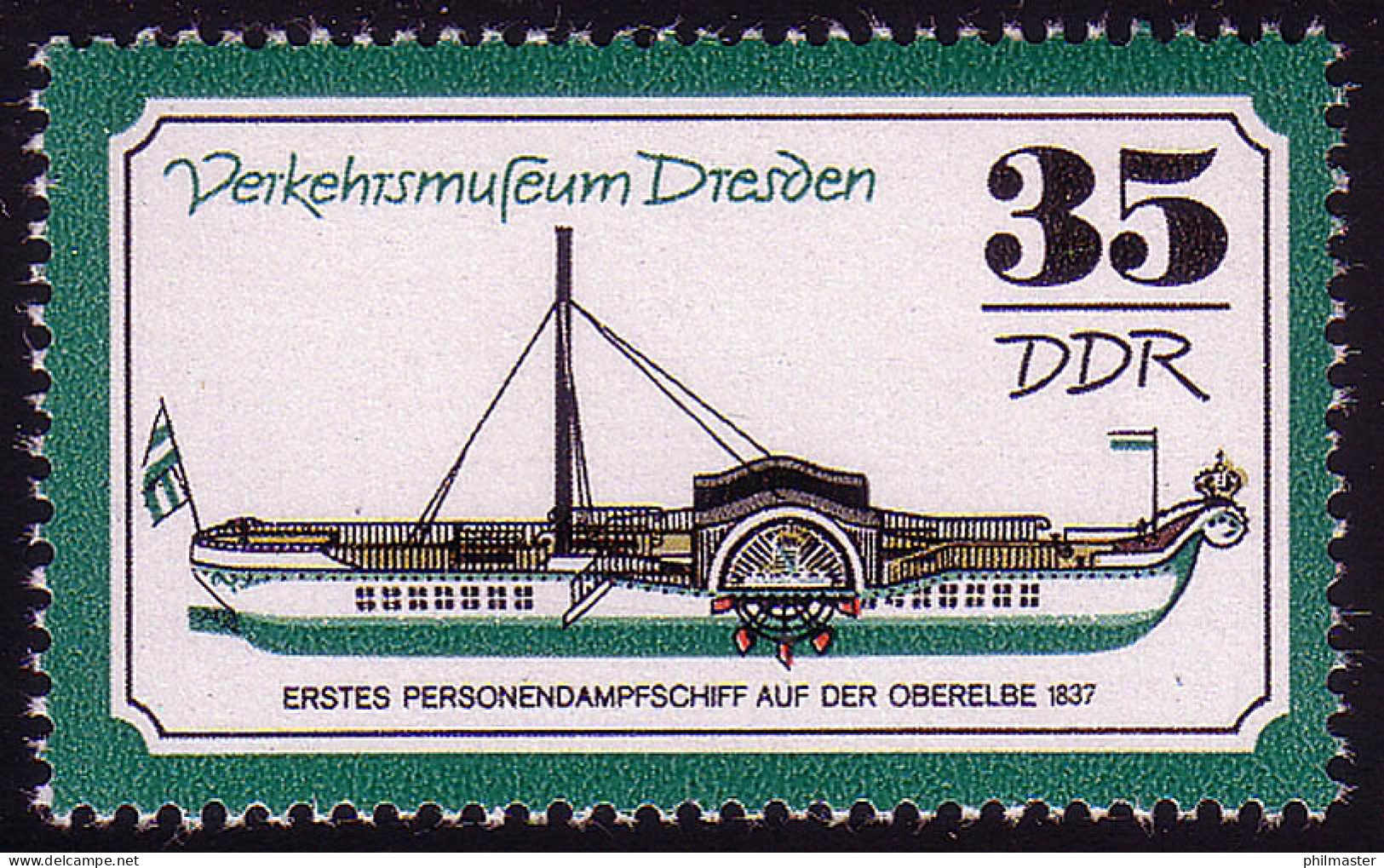 2258 Verkehrsmuseum Dresden 35 Pf ** - Unused Stamps