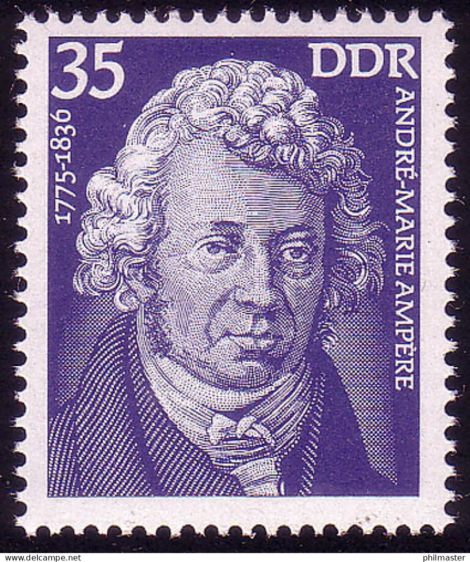 2029 Bedeutende Persönlichkeiten 35 Pf Andre-Marie Ampere ** - Unused Stamps