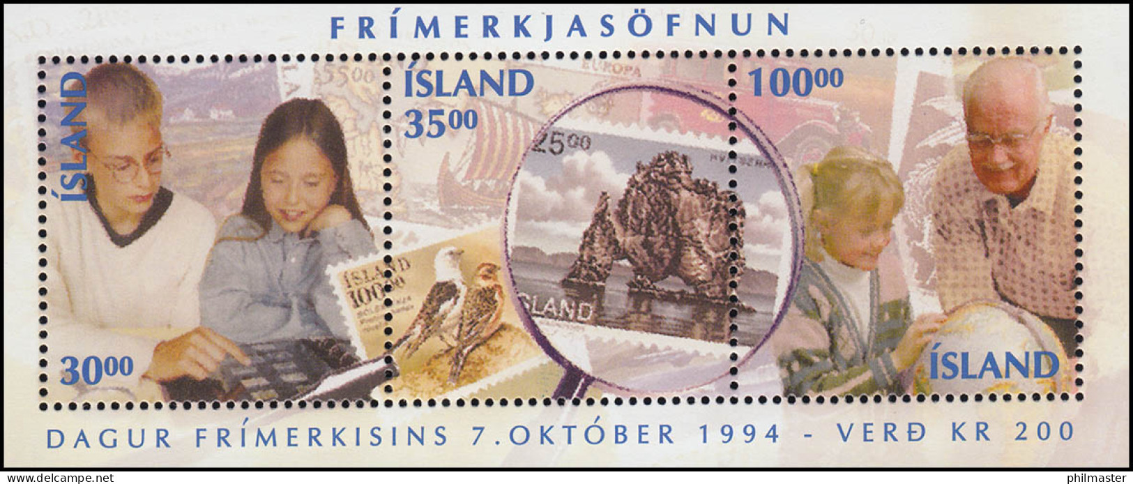 Island Block 17 Tag Der Briefmarke 1994: Briefmarkensammeln, ** / MNH - Sonstige & Ohne Zuordnung
