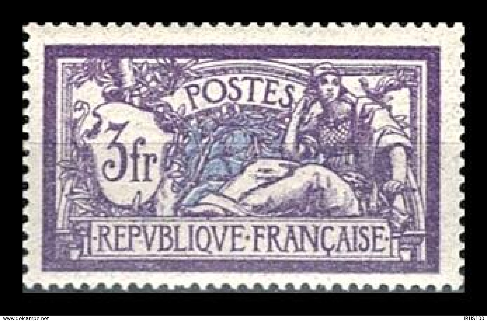 MERSON - 3 Fr Violet Et Bleu - Y.T N°206 ** - MNH - Cote: 60€ - 1900-27 Merson