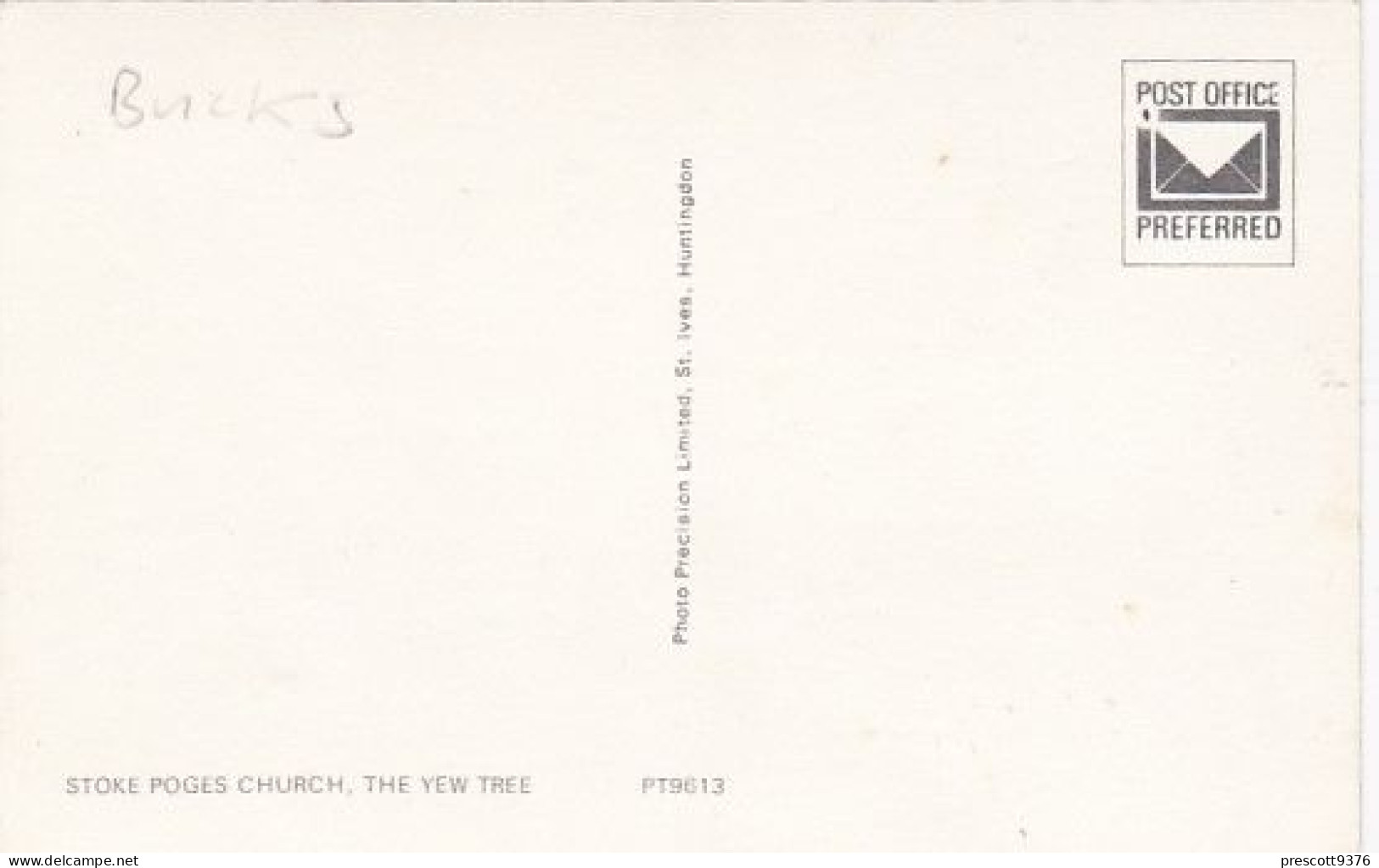 The Yew Tree, Stoke Poges Church - Buckinghamshire - Unused Postcard, Buc1 - Buckinghamshire