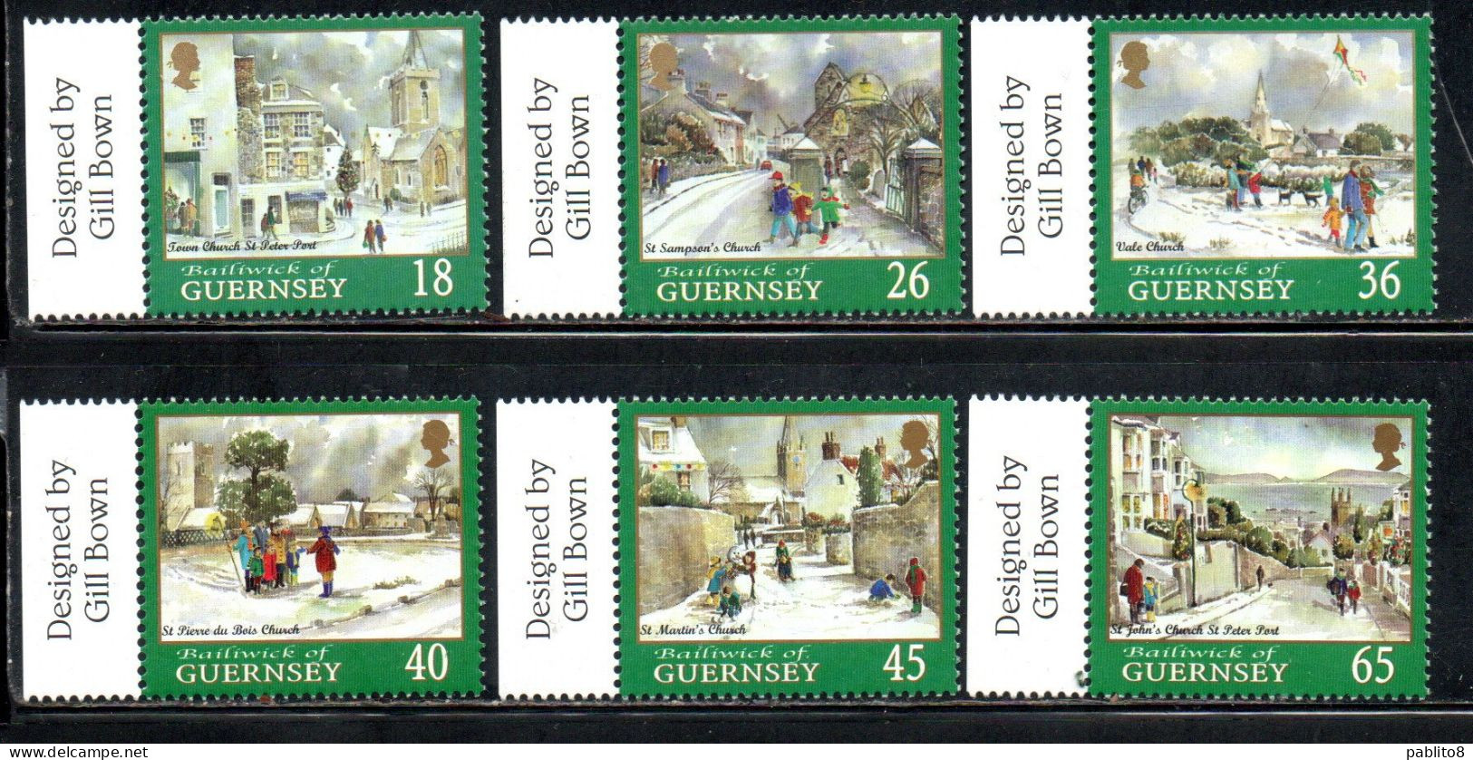 GUERNSEY GUERNESEY 2000 CHRISTMAS NATALE NOEL WEIHNACHTEN NAVIDAD NATAL COMPLETE SET SERIE COMPLETA MNH - Guernsey