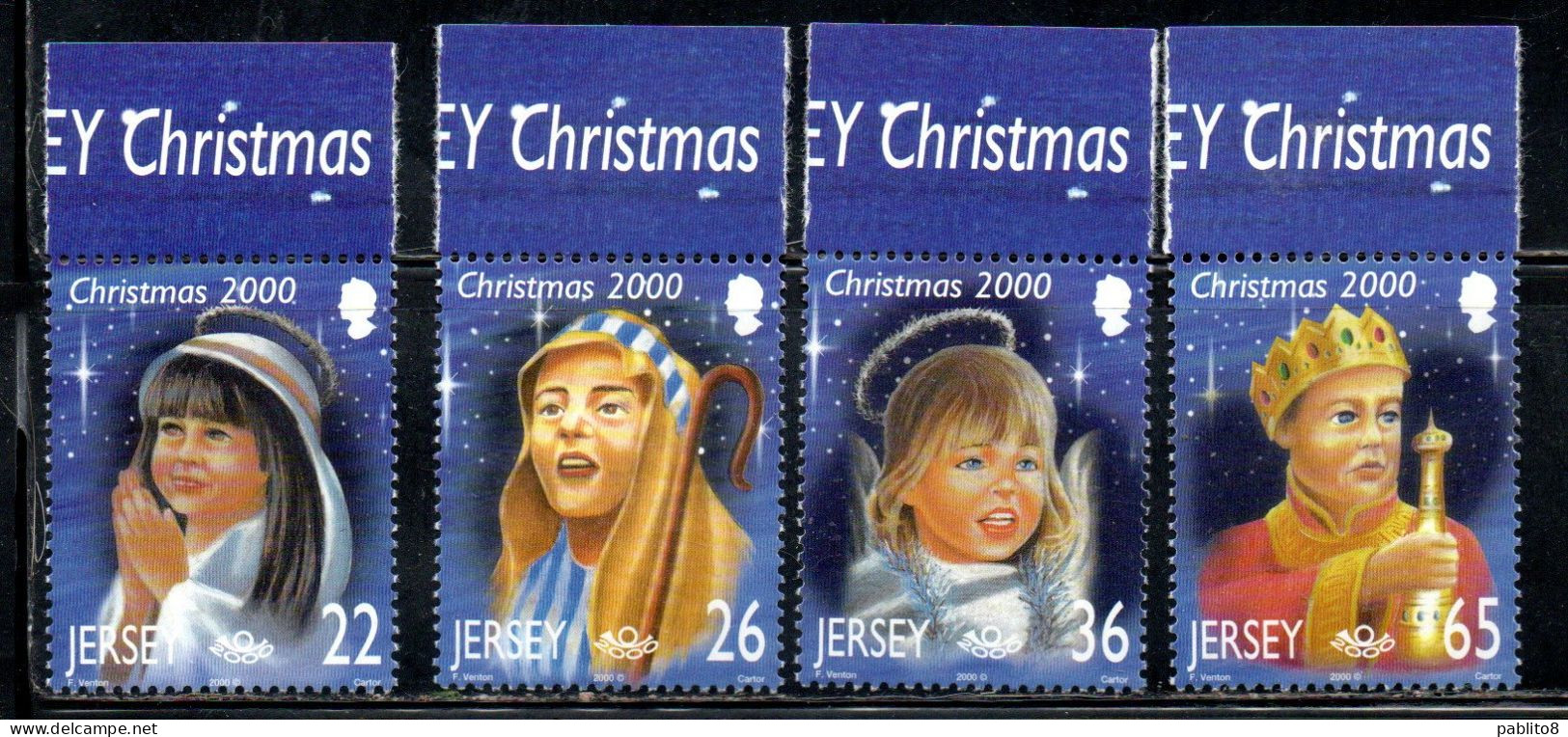 JERSEY 2000 CHRISTMAS NATALE NOEL WEIHNACHTEN NAVIDAD COMPLETE SET SERIE COMPLETA MNH - Jersey