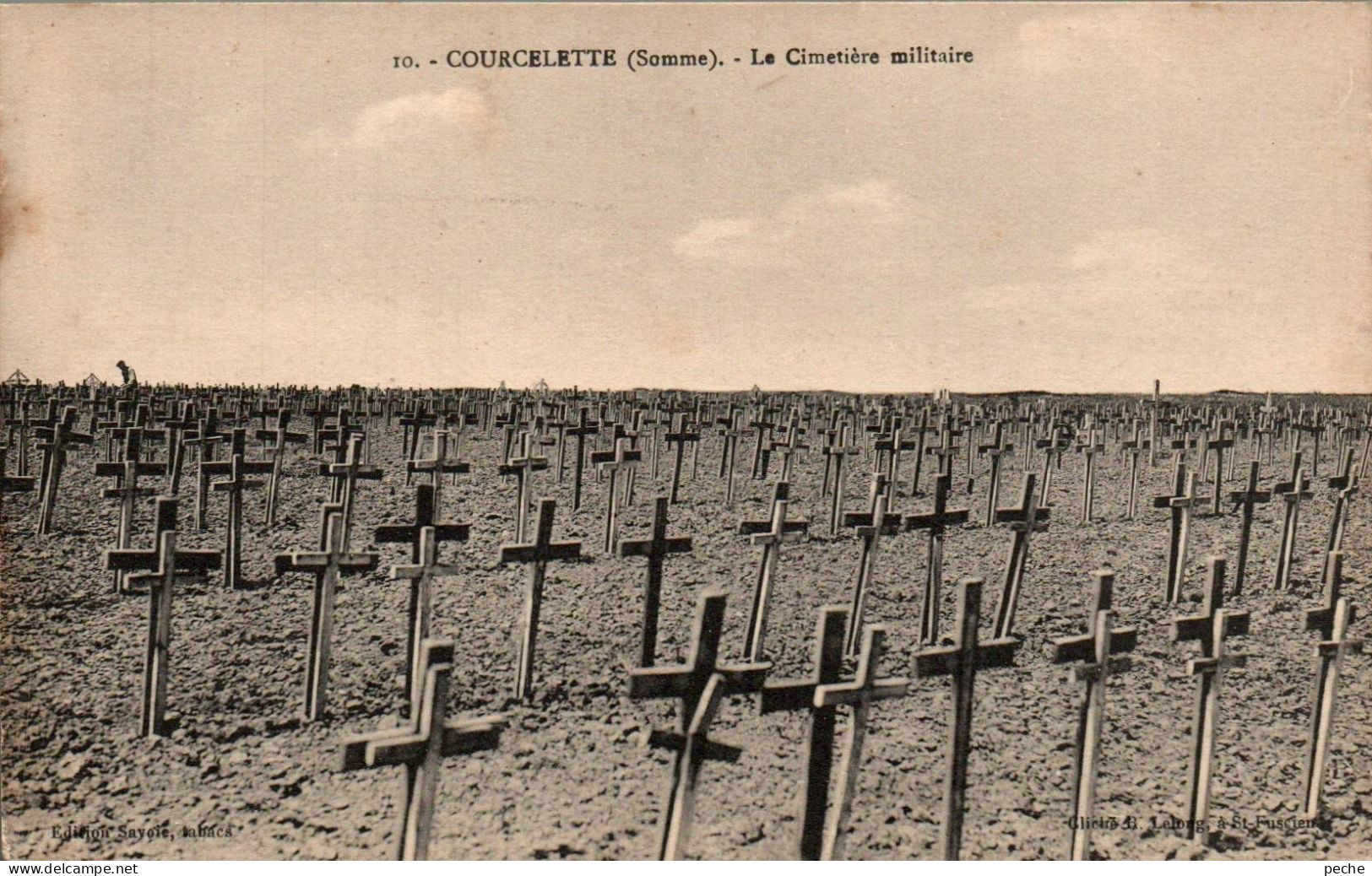 N°1157 Z -cpa Courcelette -le Cimetière Militaire- - Cimiteri Militari