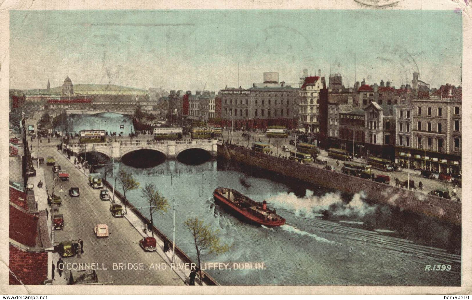 IRLANDE DUBLIN O'CONNELL BRIDGE AND RIVER LIFFEY - Dublin