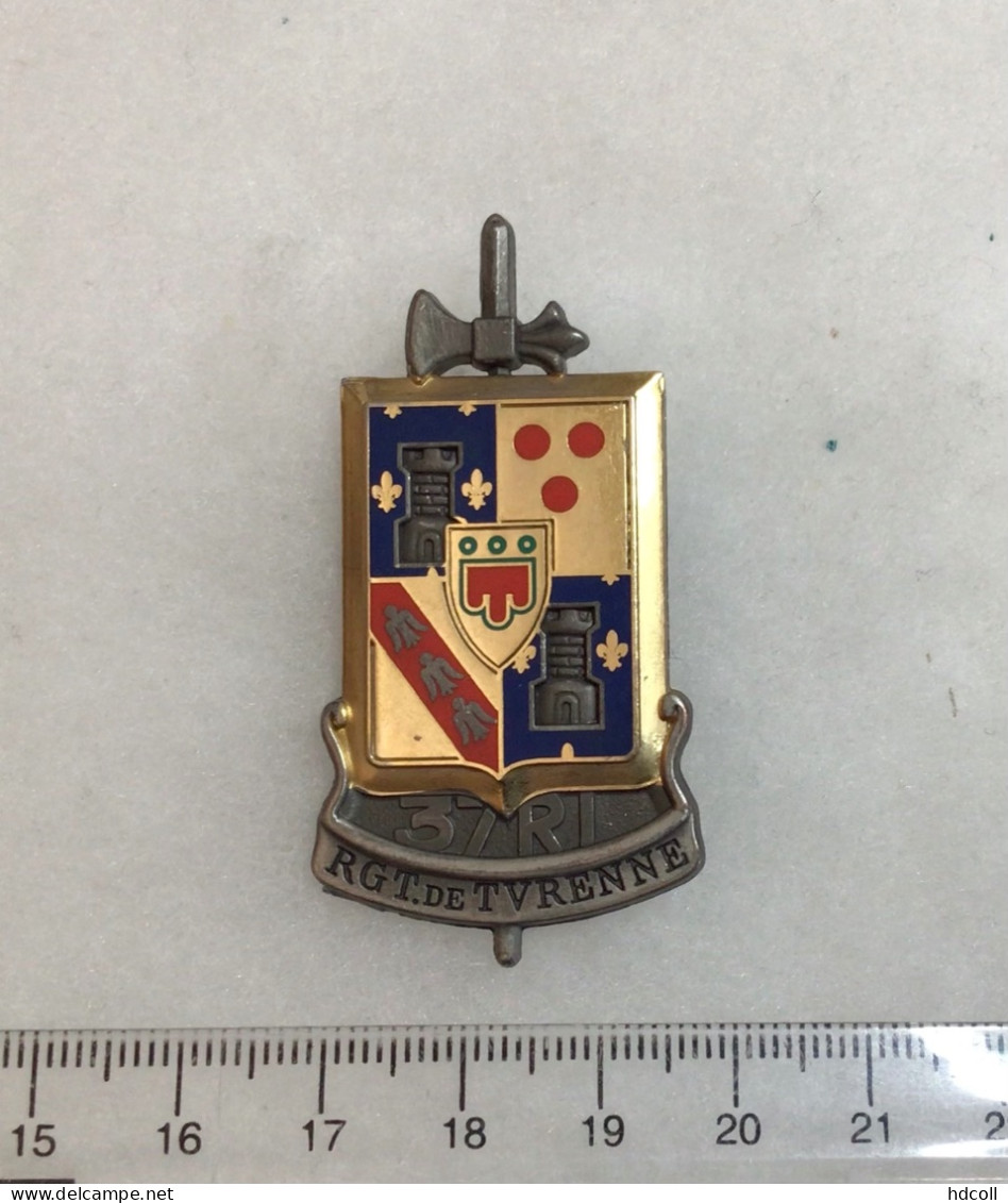 FRANCE INFANTERIE - Insigne 37° R.I. Régiment D’INFANTERIE Sans Marquage - 1939-45