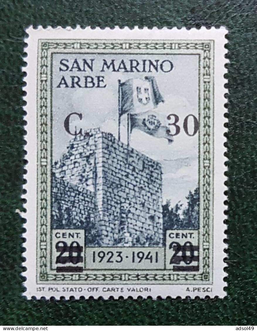 San Marino 1942  - Torre Di Arbe - Ongebruikt